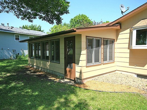 Back Porch overlooking deep back yard with mature trees