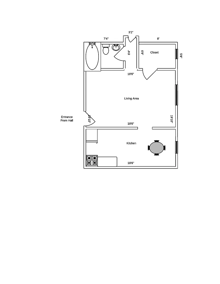 Floor plan Studio