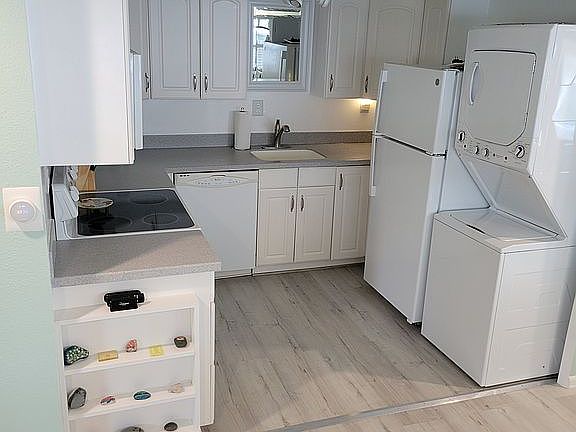new refrigerator, washer/dryer