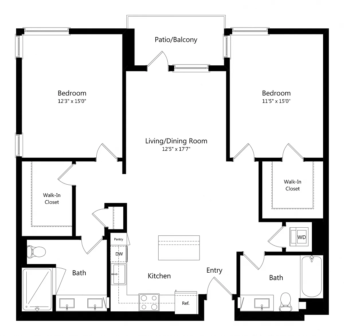 Floor plan B15