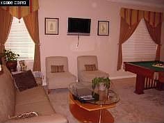 Livingroom is wired for wall mounted flate screen