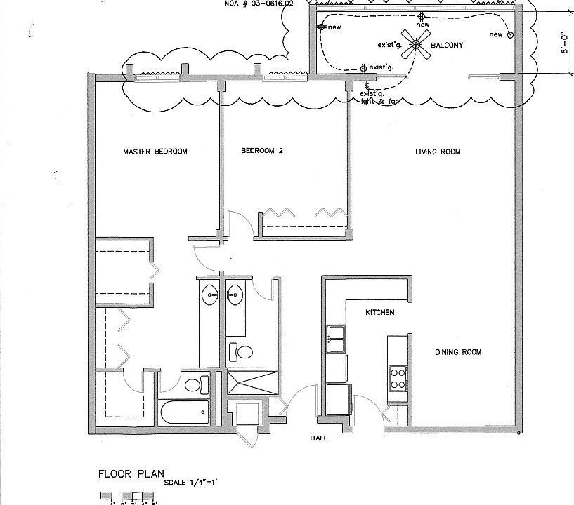 1,330 square feet unit floor plan