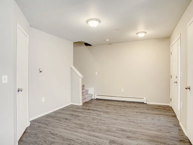 Two Bedroom Townhome- Living Area/ Front Door