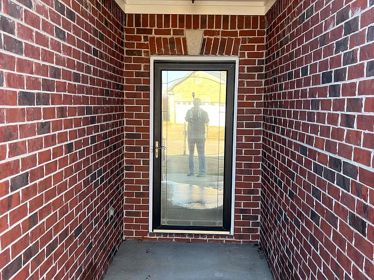 Front door from outside.