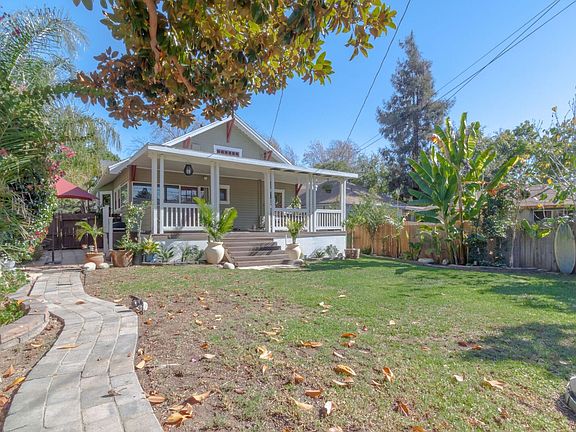 Paved walk way to garage.