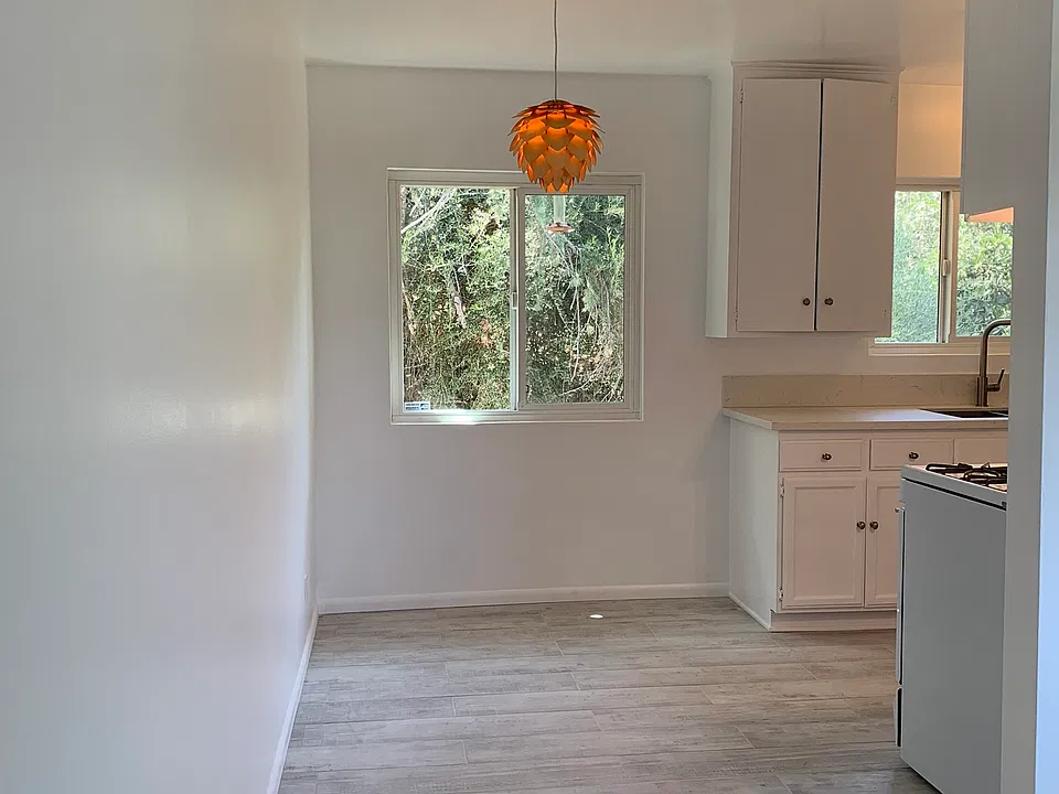 Dining area with tree top view