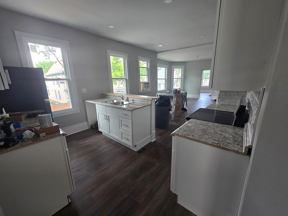 Looking from the kitchen to the rest of the house.