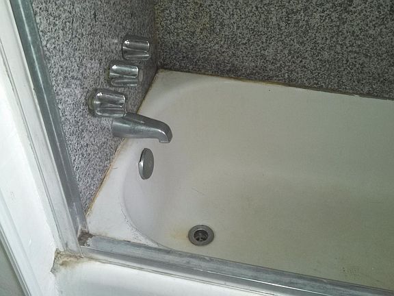 granite shower with glass enclosure
