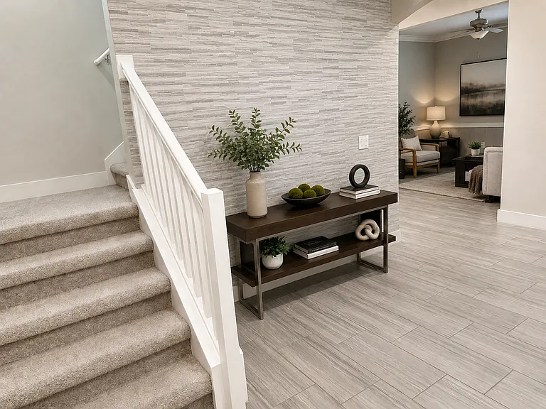 Foyer with Accent Wall