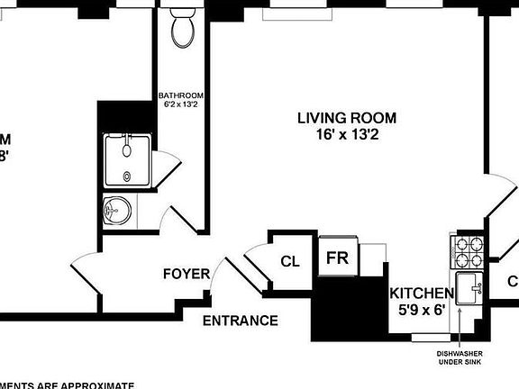 2nd image of 309 W 57th St APT 1009A