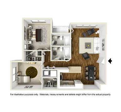 Floor plan 2 Bed