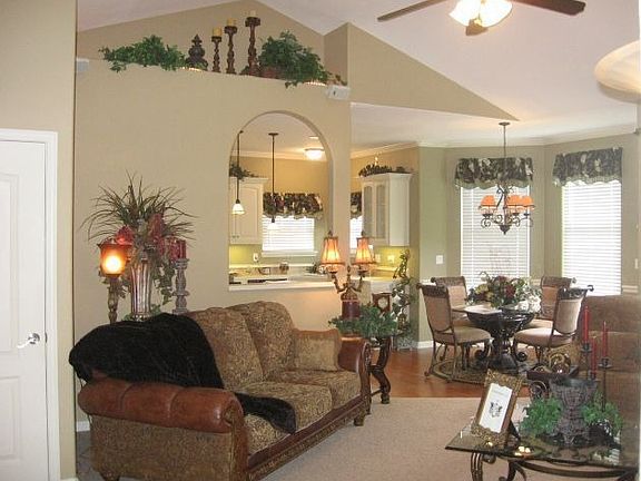 Living Room of the Model Home