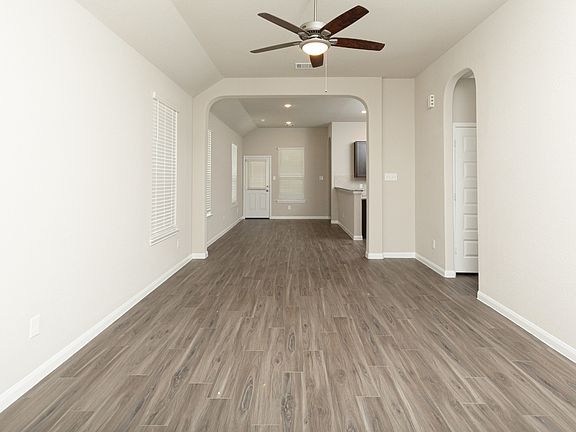 Family Room to Dining Area and Kitchen