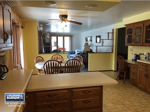 View from kitchen to living rm