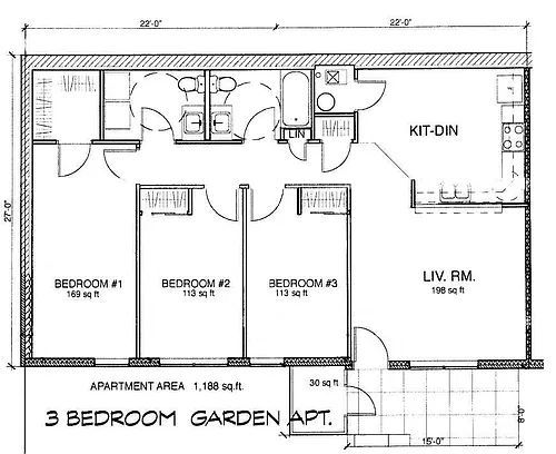 Floor plan 3 Bedroom