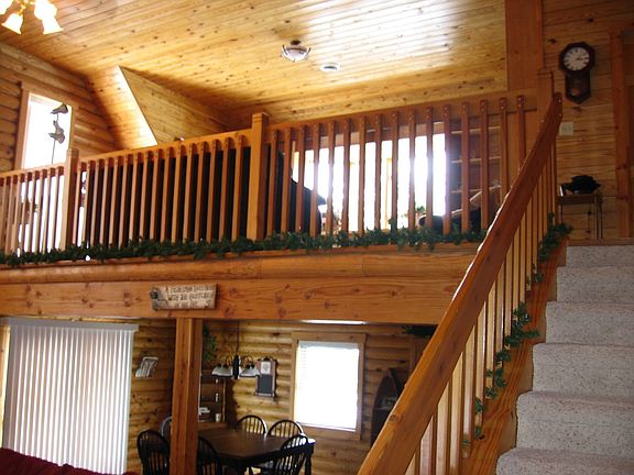 Foyer view into loft 