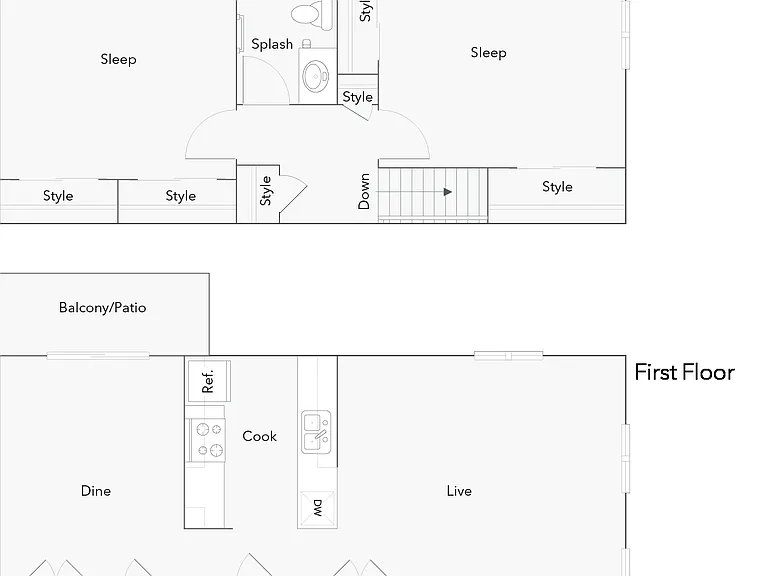 Cape Coral | 2-Bedroom Floorplan Cape Coral | 2-Bedroom Floorplan
