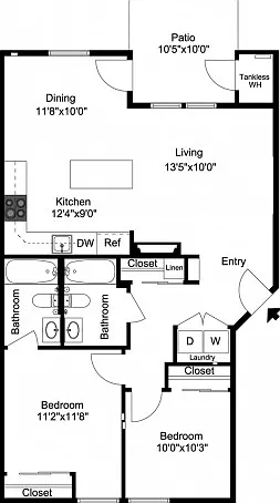 Oxford - 2 Bedroom, 2 Bathroom Oxford - 2 Bedroom, 2 Bathroom