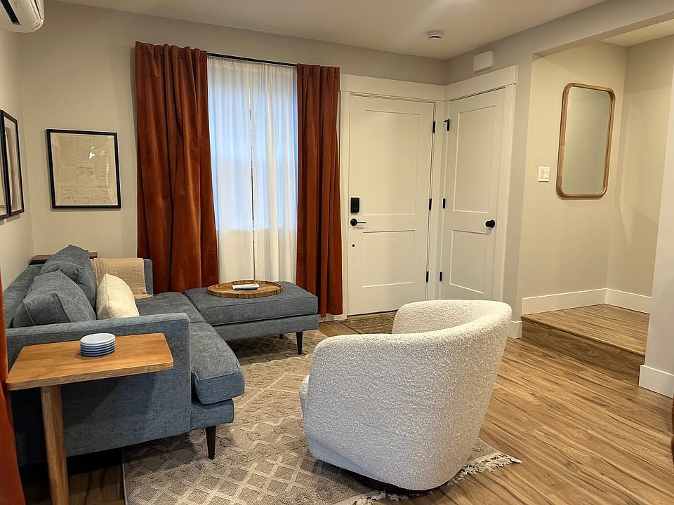 View of front door including coat clost