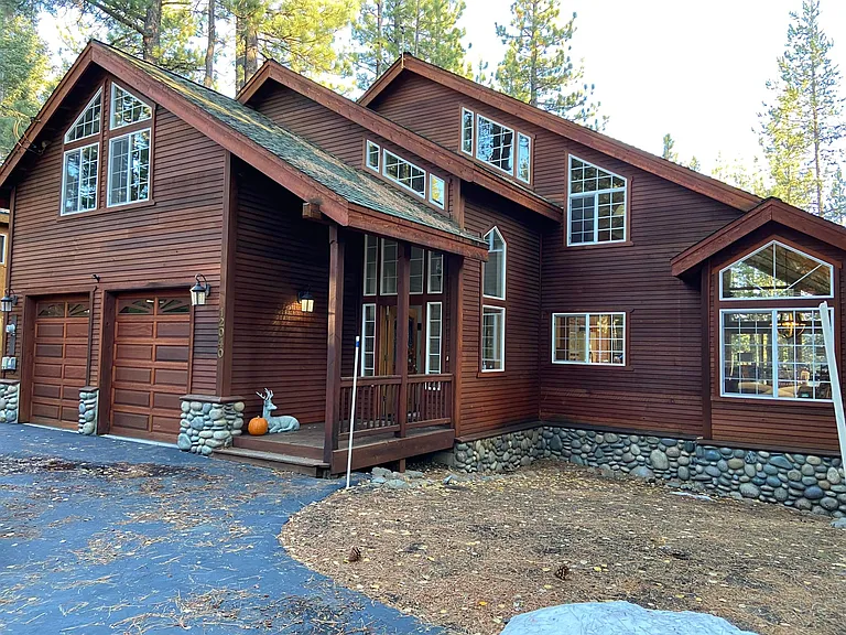 Flat driveway with plow service provided