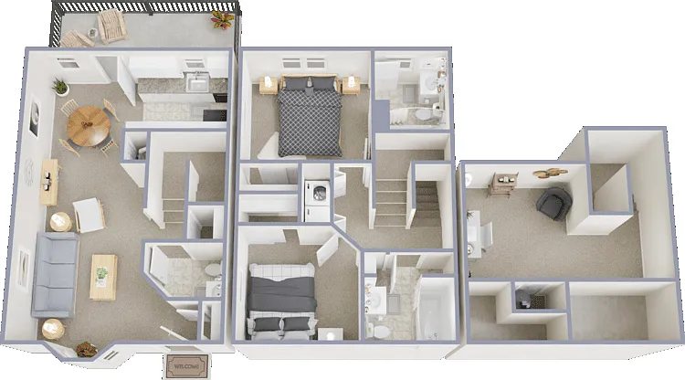 Townhome Floorplan Diagram
