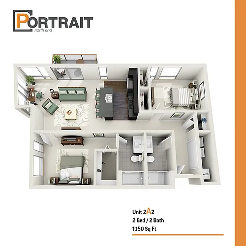 Floor plan 2A2