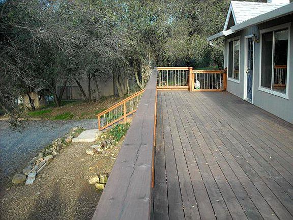 Front Deck and front of house.