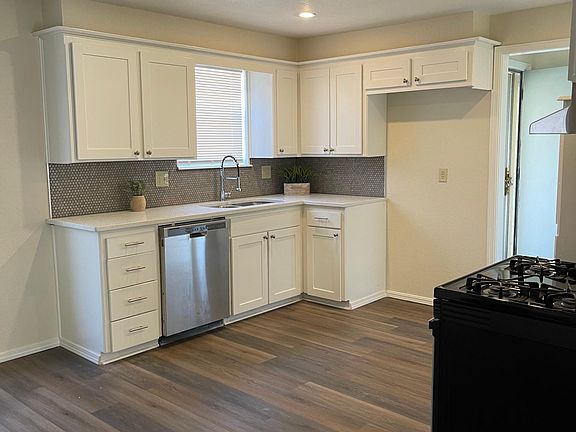 Kitchen prior to new refrigerator being installed.