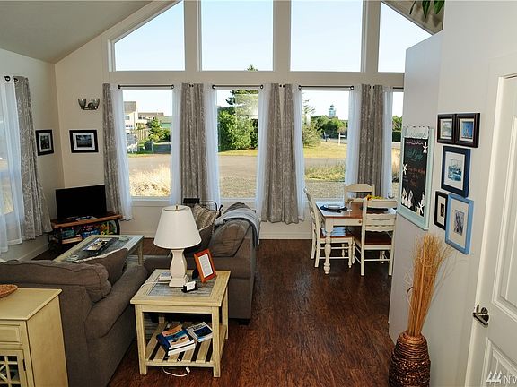 Comfortable living area to relax after a day at the beach.