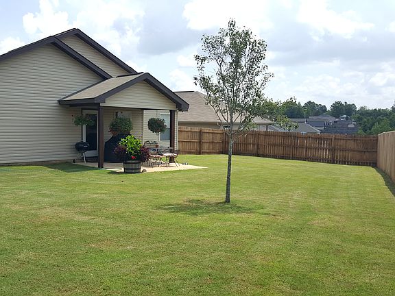 Large fenced in back yard