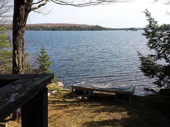 View across lake from deck