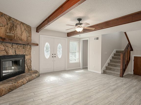 Fireplace, all new flooring