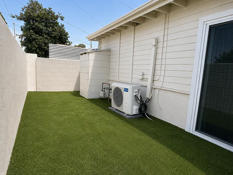 Small private yard