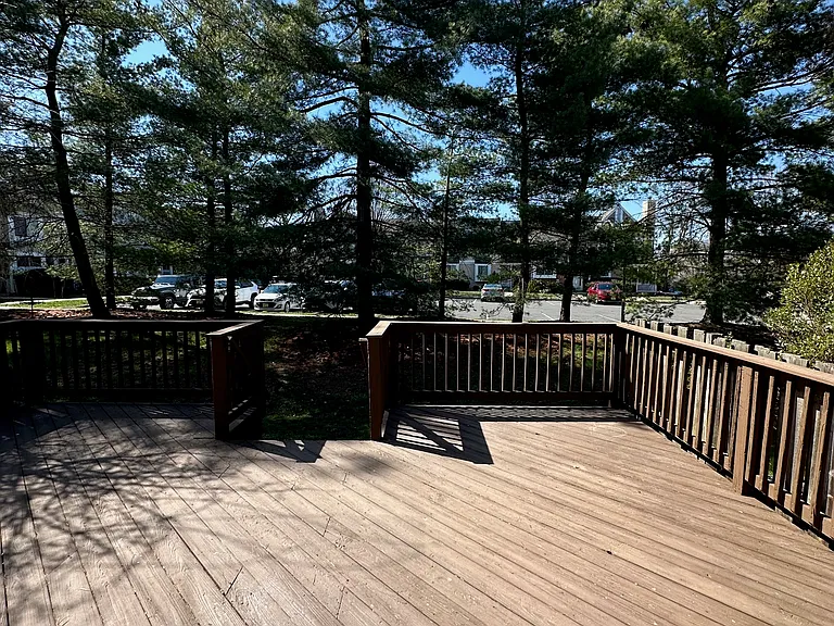 Large sunlight deck offers plenty of room for grill, patio loungers, or outdoor seating.