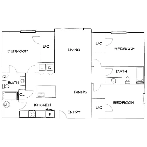 Floor plan Design 3B