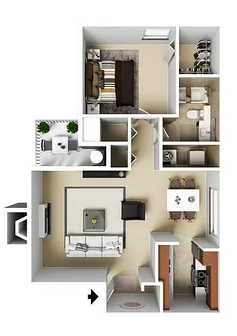 Floor plan 1X1