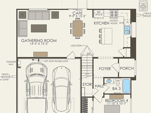 First Floor 4 br 3 ba