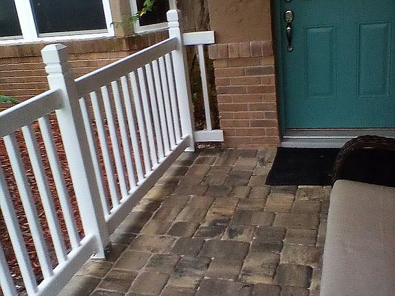 Pavers on front porch