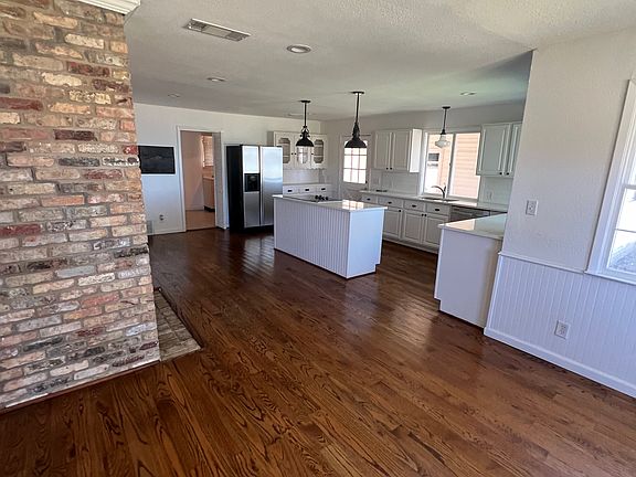 Views of the lake from the kitchen dining area.