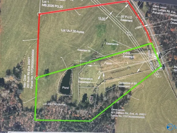 LOT 1A Latham Rd, Eva, AL 35621