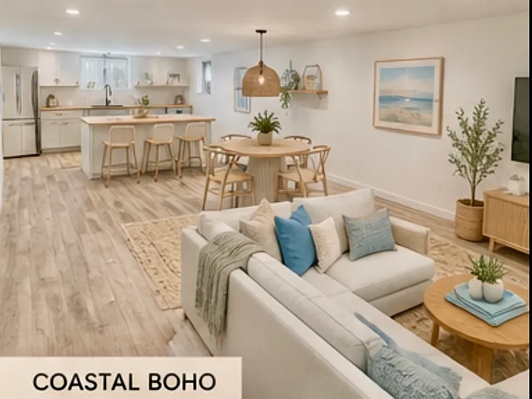 Ai Basement concept to give you an idea of the size of the space. Downstairs is plumbed for a kitchen