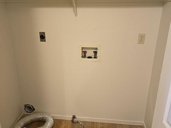 Washer Dryer Closet in downstairs half bathroom