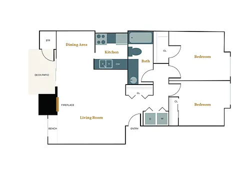 Floor plan Compass (North)