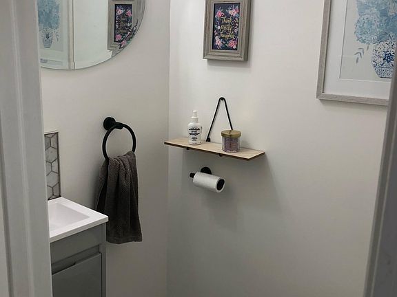 First floor powder room