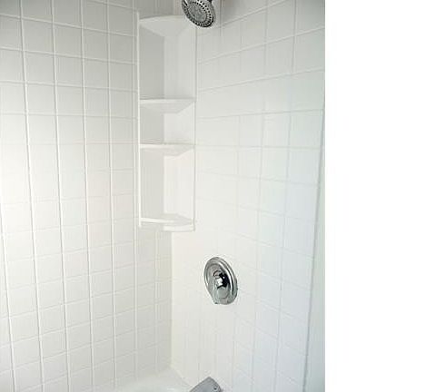 Tiled tub shower