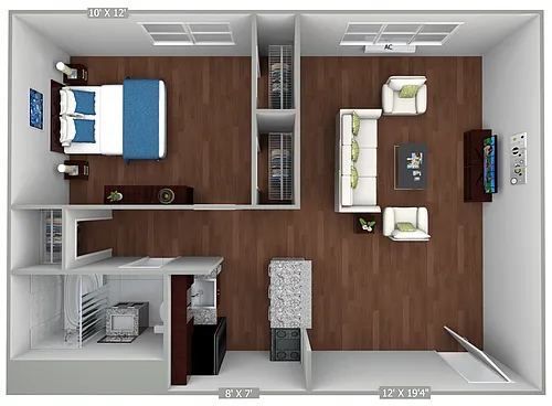 Floor plan 1 Bedroom