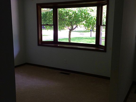 looking out front bay window