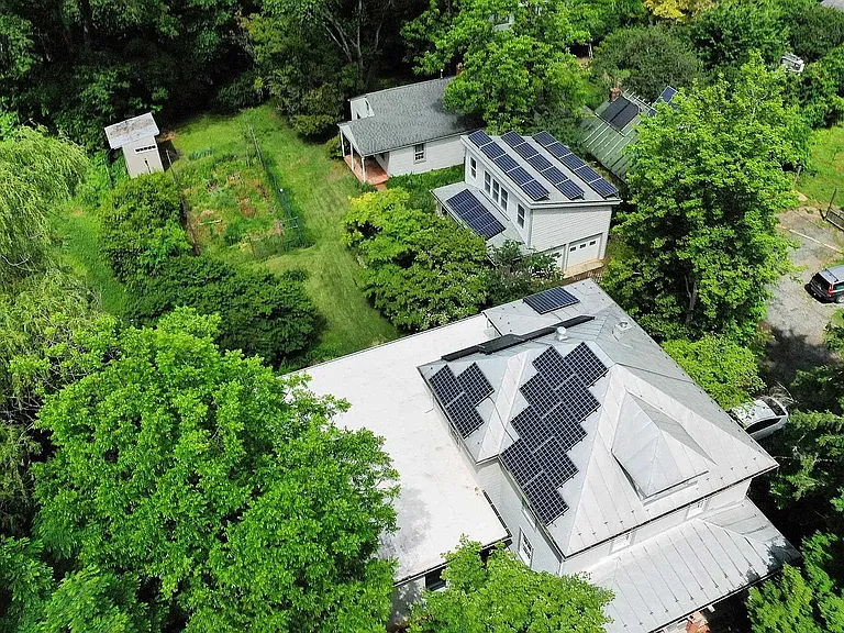 Main house, garage, and cottage (no solar panels on cottage)