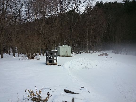 Storage shed and yard