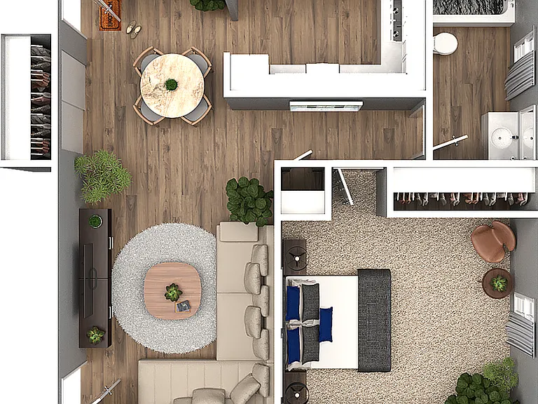 Explore the thoughtful design of this contemporary apartment, perfect for modern living. Explore the thoughtful design of this contemporary apartment, perfect for modern living.